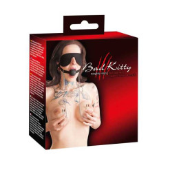 Gag cu bila si cleme pentru mamelon